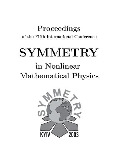 خرید و دانلود نسخه کامل کتاب Symmetry in nonlinear mathematical physics