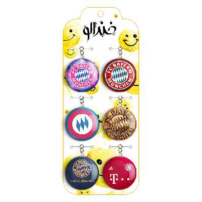 جاکلیدی خندالو طرح باشگاه بایرن مونیخ کد 85A مجموعه 6 عددی