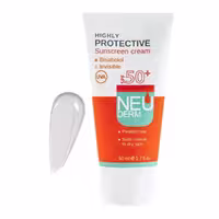 کرم ضد آفتاب بی رنگ spf50 نئودرم Neoderm