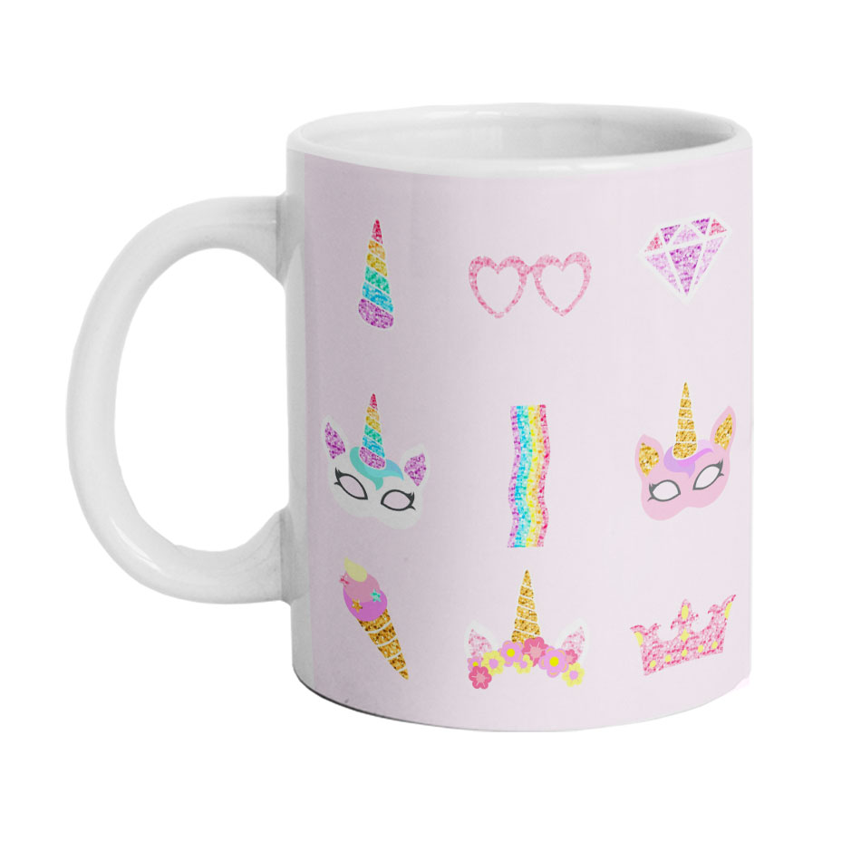 ماگ دارلی طرح دخترانه مدل M498