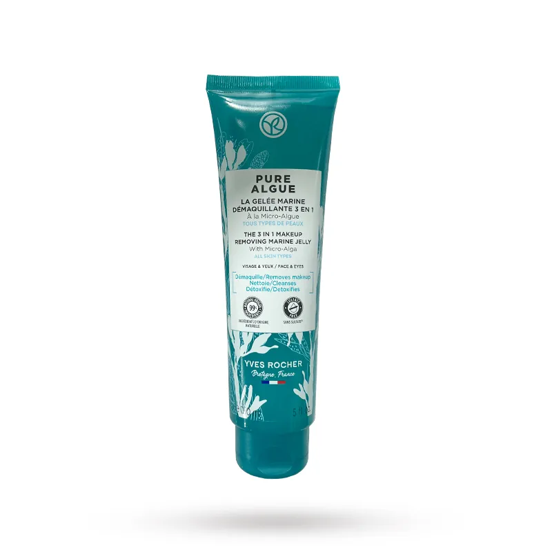 ژل پاک کننده آرایش صورت 3 در 1 ایوروشه مدل Pure Algue حجم 150 میل