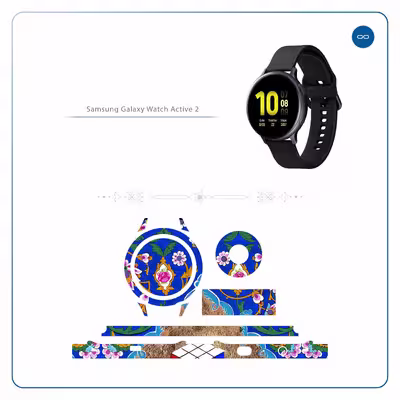 برچسب ماهوت طرح Maryams-Mathematics مناسب برای ساعت هوشمند سامسونگ Galaxy Watch Active 2 44mm
