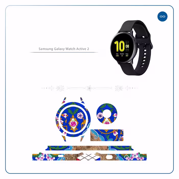 برچسب ماهوت طرح Maryams-Mathematics مناسب برای ساعت هوشمند سامسونگ Galaxy Watch Active 2 44mm