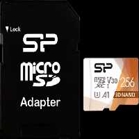 مموری کارت 256 گیگابایت Silicon Power مدل Superior Pro کلاس 10 استاندارد UHS-I U3 همراه با آداپتور