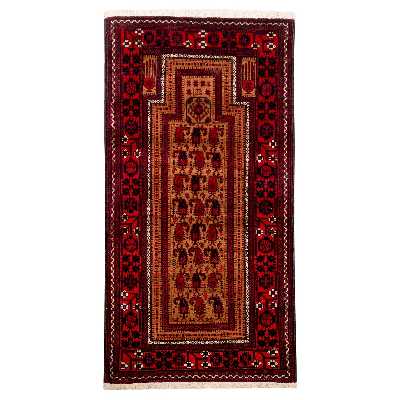 فرش دستباف قدیمی یک متری سی پرشیا کد 156083