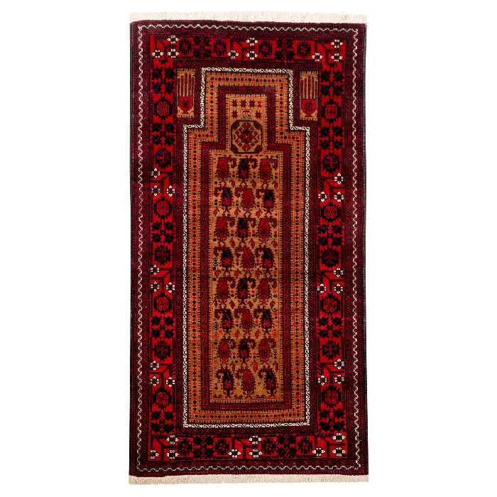 فرش دستباف قدیمی یک متری سی پرشیا کد 156083