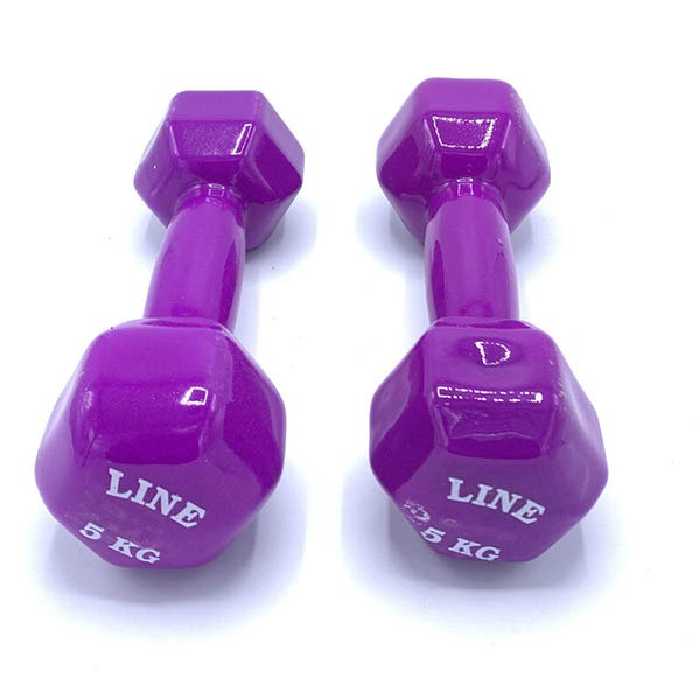 دمبل مدل ایروبیک 5 کیلوگرمی بسته دو عددی