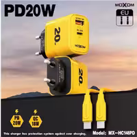آداپتور شارژر موکسوم مدل MOXOM MX-HC146 PD 20W - امین 24 امانت دار اعتماد شما