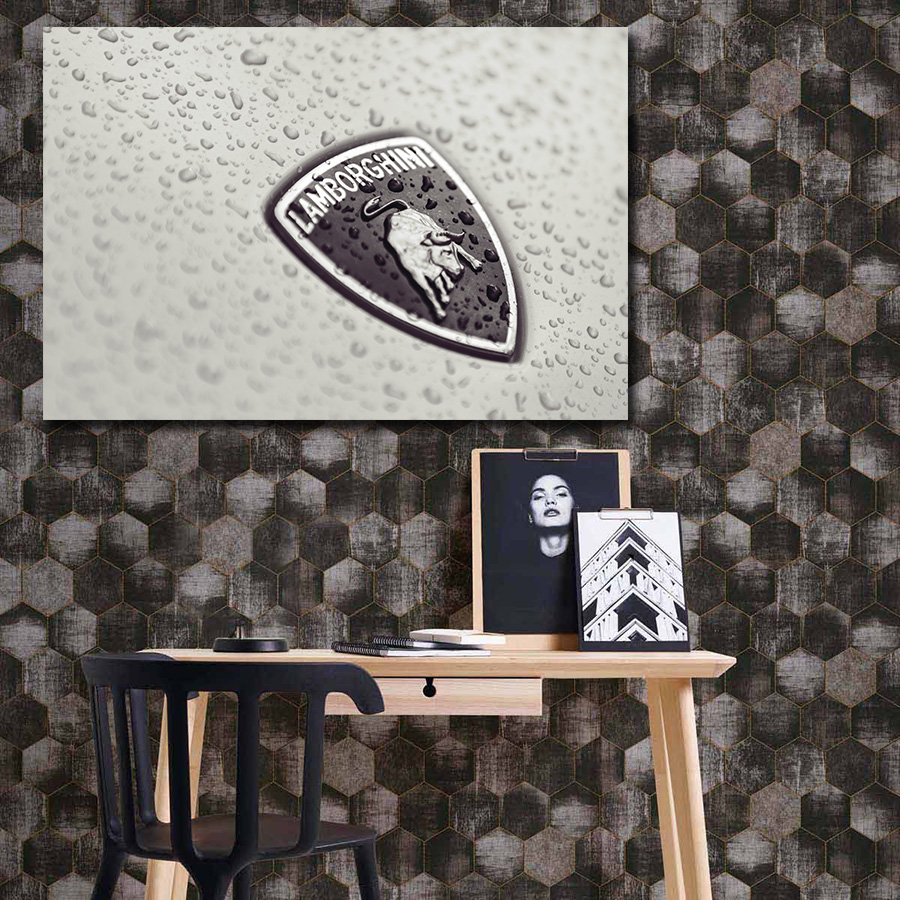 تابلو شاسی طرح لوگو ی لامبورگینی کد 520