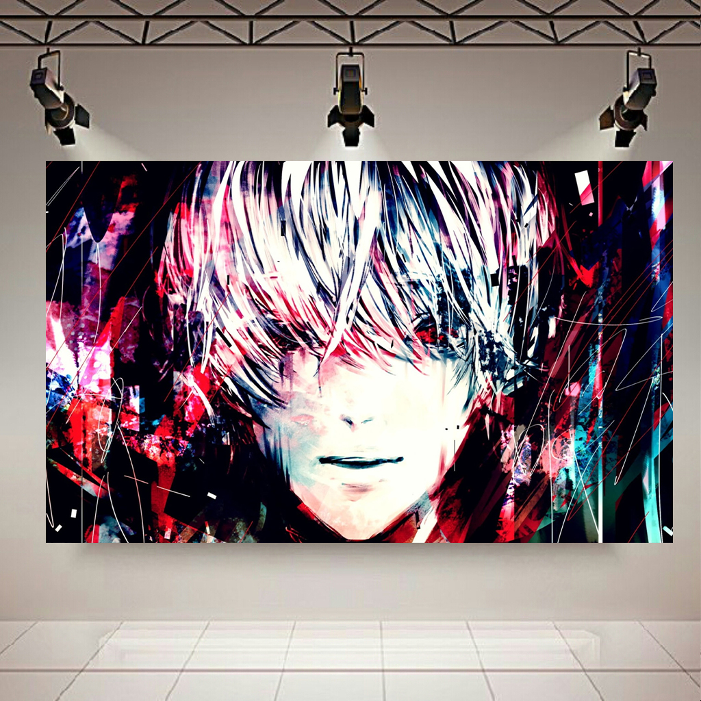 تابلو بوم طرح انیمه Tokyo Ghoul مدل Kaneki Ken کد AR2643