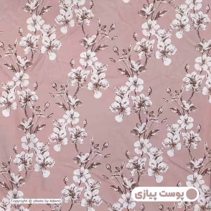 ملحفه آدنو مدل زنبق کد IR121 دونفره سایز 220x240 سانتی متر