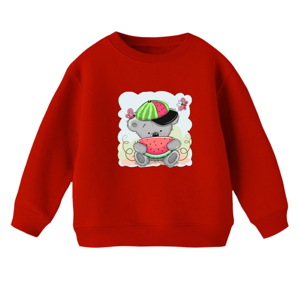 سویشرت بچگانه مدل کوالا و هندوانه یلدایی رنگ قرمز