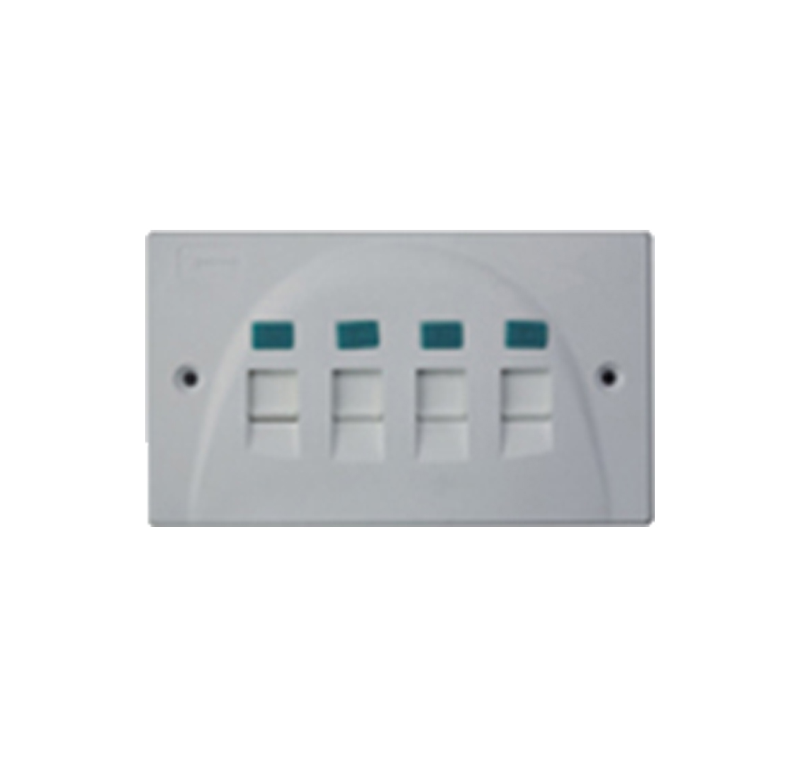 Network Outlets چهار پورت Schneider مدل DCEIOQMUXXXX - فروشگاه اینترنتی طیف سنتر