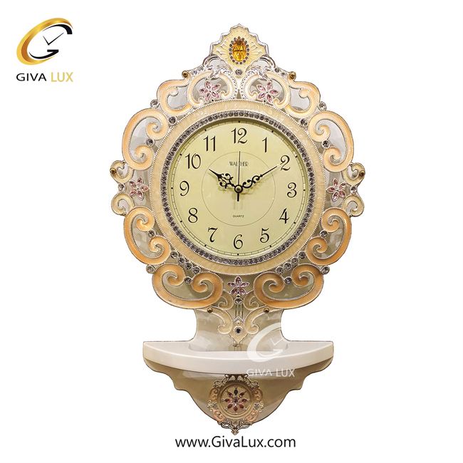 ساعت دیواری اورجینال والتر آلیاژ فلزی-چوب سفید| کد رفرنس KS009W