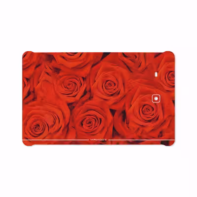برچسب پوششی ماهوت مدل Red-Flower مناسب برای تبلت سامسونگ Galaxy Tab E 9.6 2015 T561