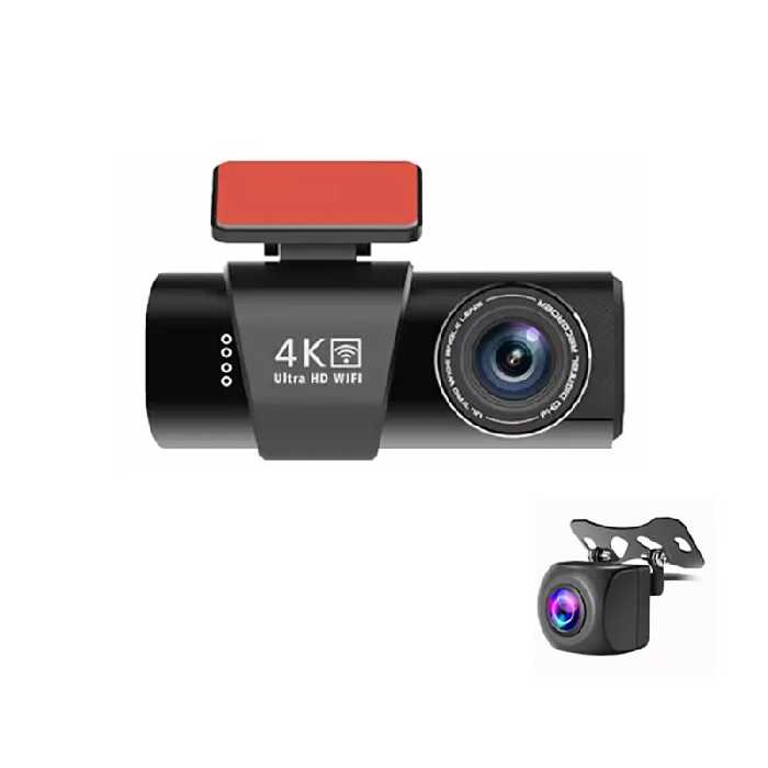 دوربین ثبت وقایع خودرو 2 دوربین مدل OK309-4K WiFi - ایپکی