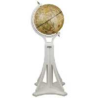 کره زمین چرخشی مدل DORIAN کد GL-9801 رنگ WHITE