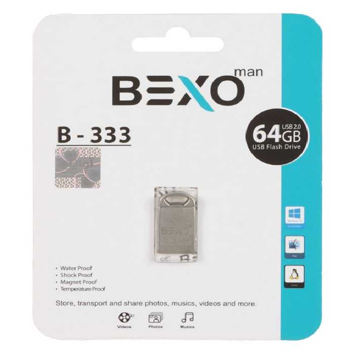 فلش مموری بکسو مدل B-333 USB 2.0 ظرفیت 64 گیگابایت