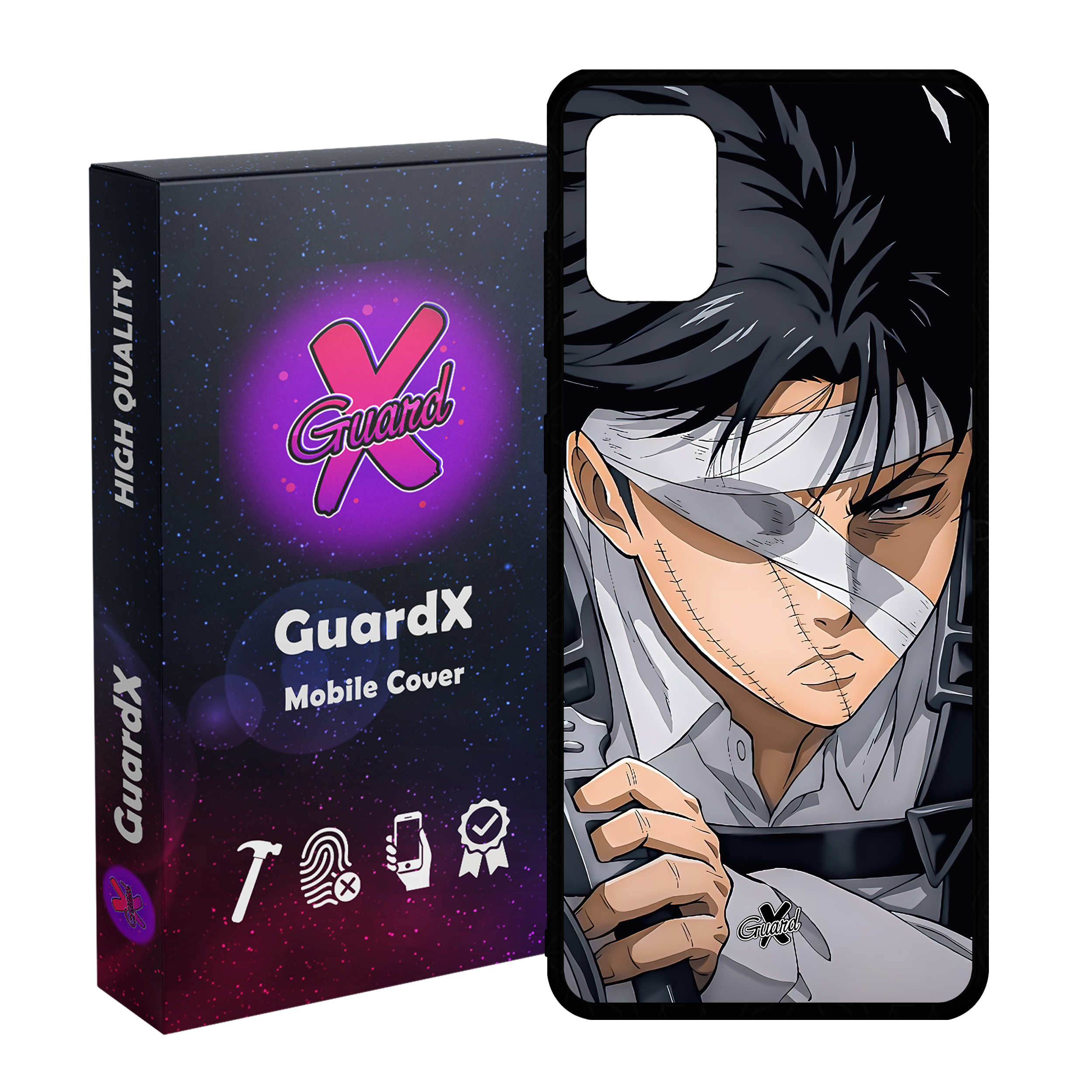 کاور گارد ایکس طرح لیوای انیمه مدل Glass10569 مناسب برای گوشی موبایل سامسونگ Galaxy A71 4G