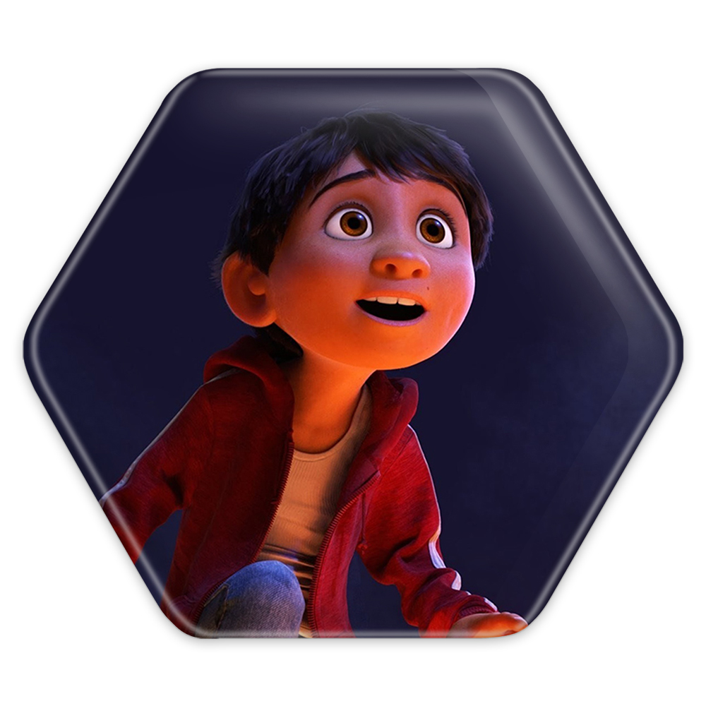 پیکسل خندالو طرح کوکو Coco مدل شش ضلعی کد 10719