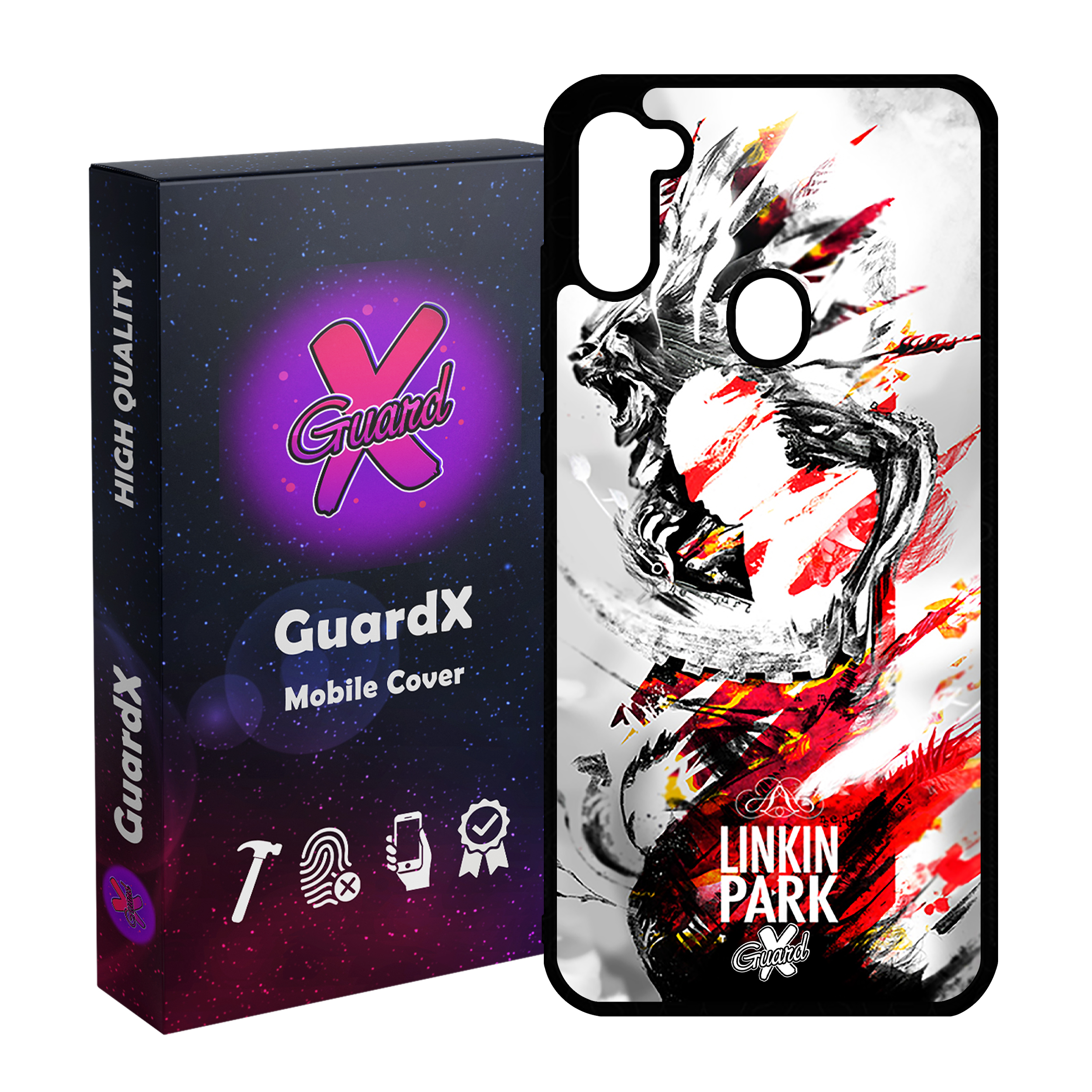 کاور گارد ایکس طرح Linkin Park مدل Glass10082 مناسب برای گوشی موبایل سامسونگ Galaxy A11 / M11