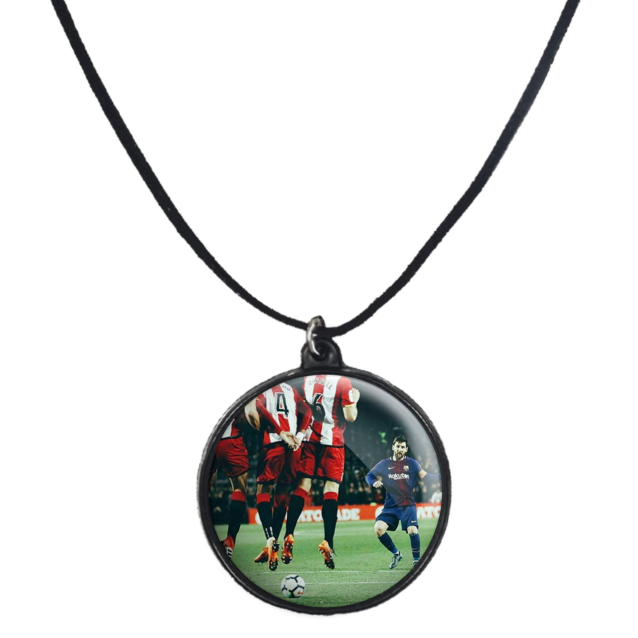 گردنبند پرمانه طرح مسی کد pmb.8808 مدل دو طرفه