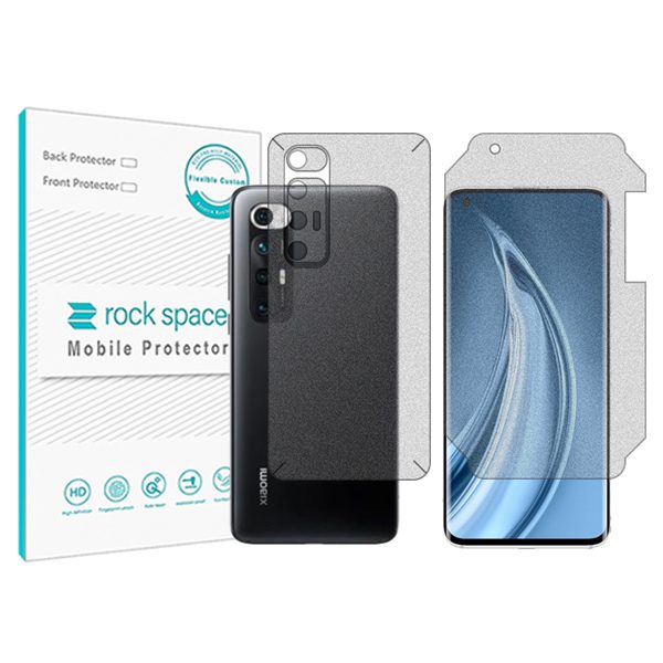 گلس صفحه نمایش و پشت گوشی شیائومی Mi 10S مدل نانو هیدروژل گیمینگ برند راک اسپیس کد MS