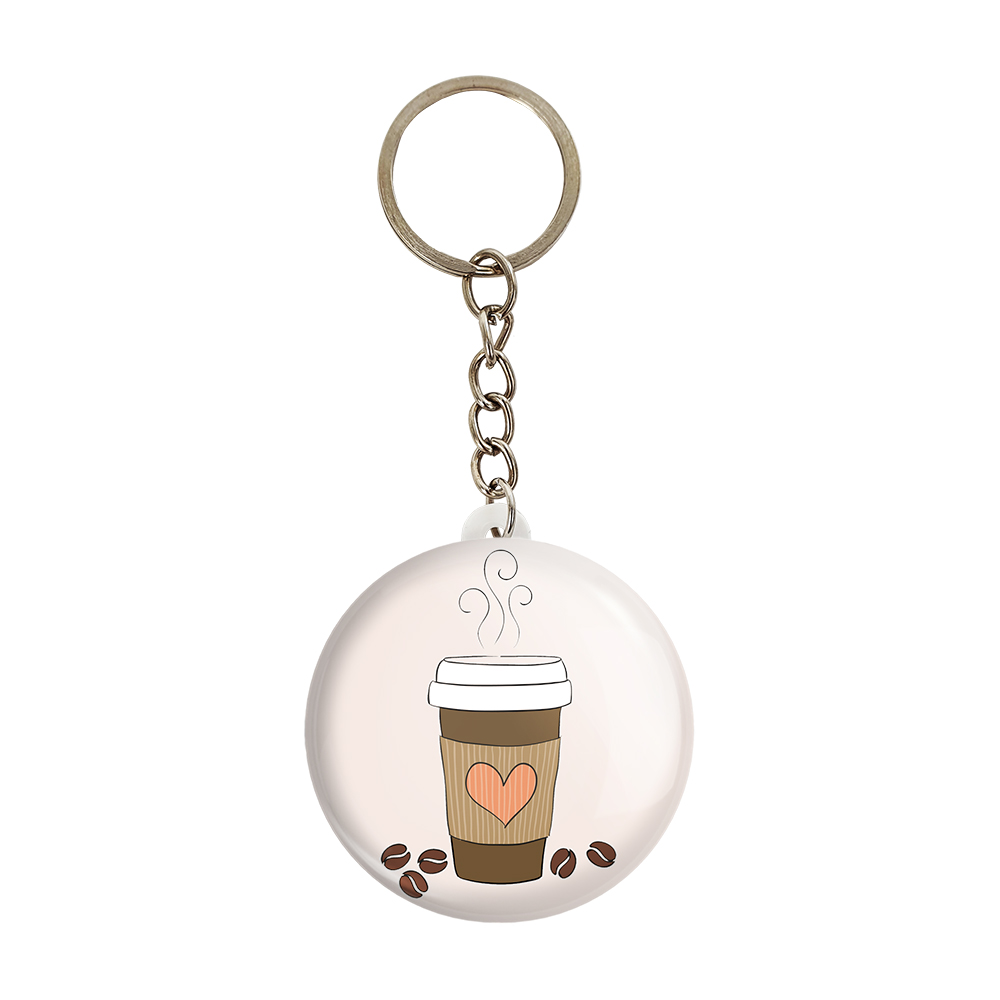 جاکلیدی خندالو مدل قهوه Coffee کد 22004