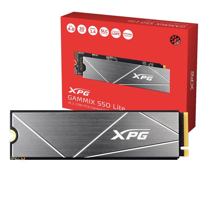 حافظه SSD اینترنال ای دیتا مدل GAMMIX S50 Lite PCIe Gen4x4 M.2 2280 ظرفیت 512 گیگابایت