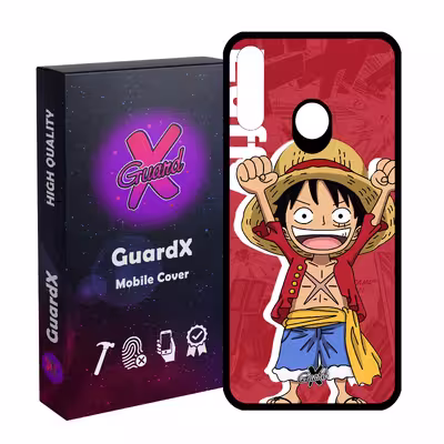 کاور گارد ایکس طرح One Piece Luffy Anime مدل Glass10470 مناسب برای گوشی موبایل سامسونگ Galaxy A20s
