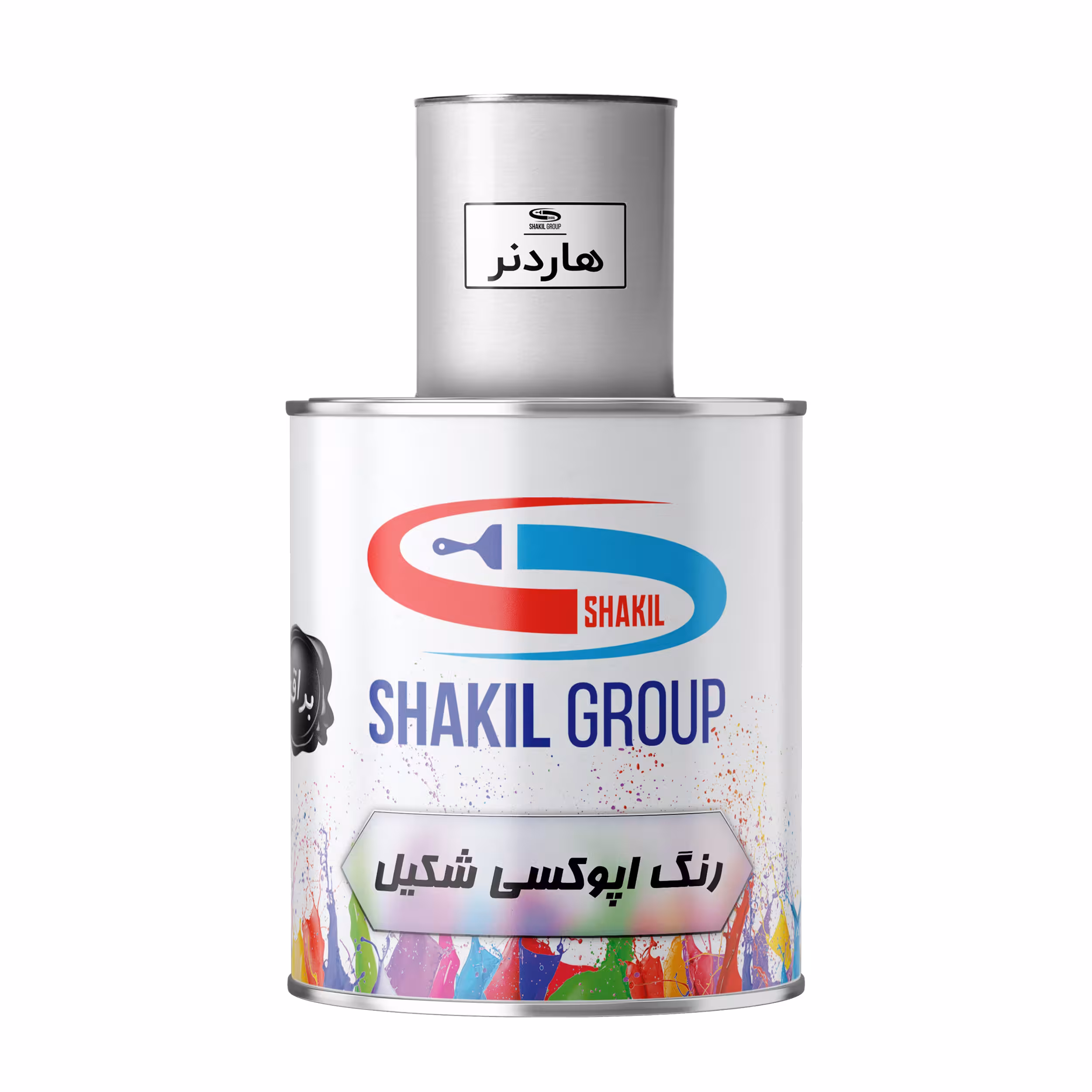 رنگ اپوکسی آجری براق شکیل کد SH TRCT وزن 1 2 کیلوگرم به همراه هاردنر