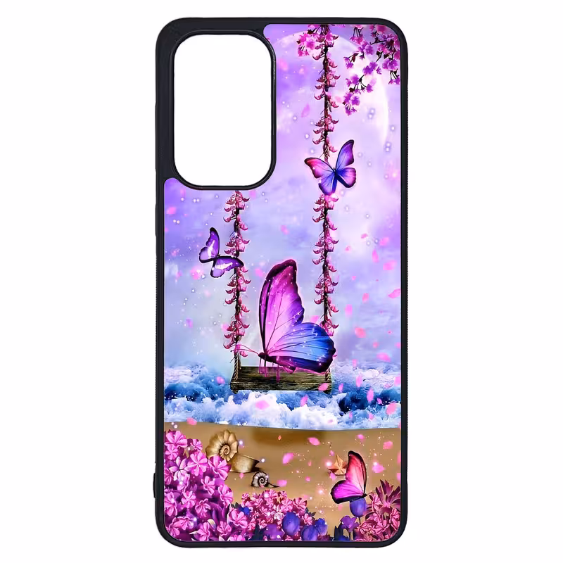 کاور طرح پروانه کد G-028 مناسب برای گوشی موبایل سامسونگ Galaxy A33 / A33 5G | دیجی قاب دونی