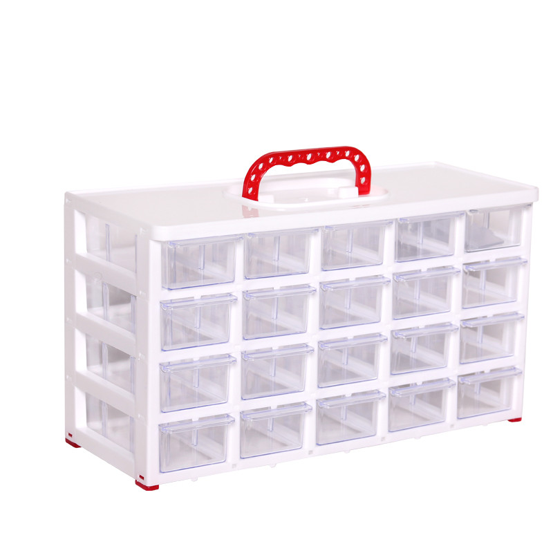 فایل کشویی مدل کریستالی 20 کشو 4 طبقه صادراتی | کالا مکس