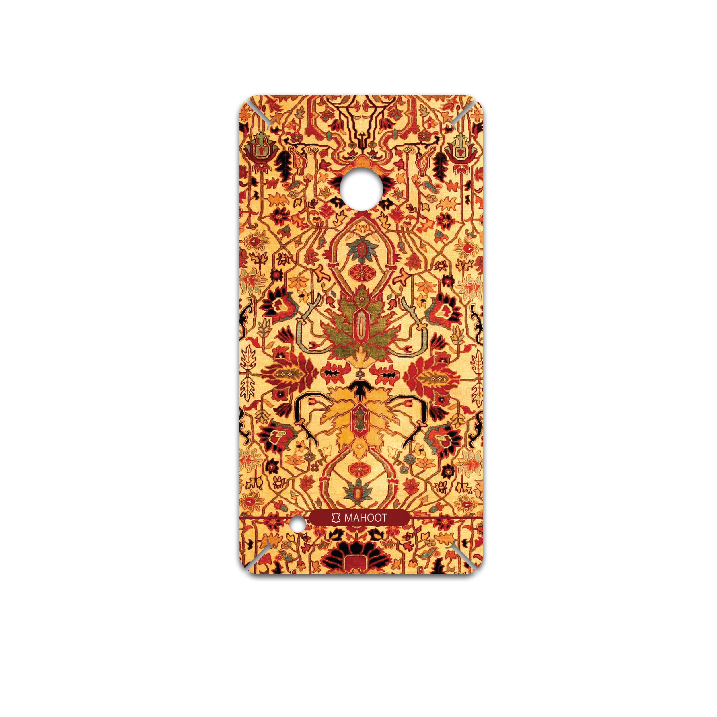برچسب پوششی ماهوت مدل Persian-Carpet-Yellow مناسب برای گوشی موبایل نوکیا Lumia 530
