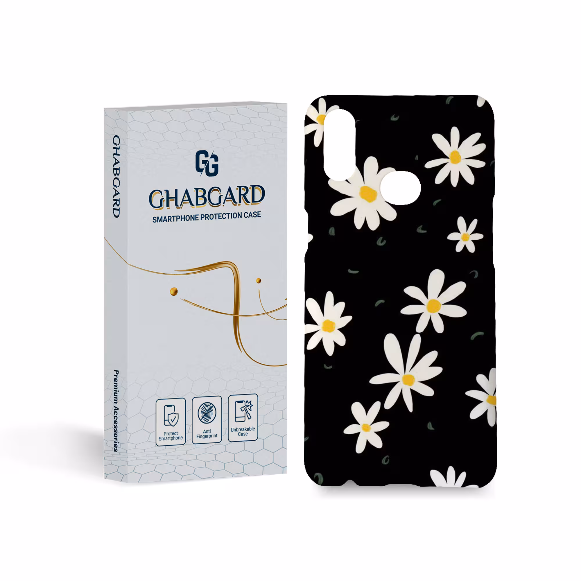 کاور قاب گارد مدل گل مناسب برای گوشی موبایل سامسونگ Galaxy A10s