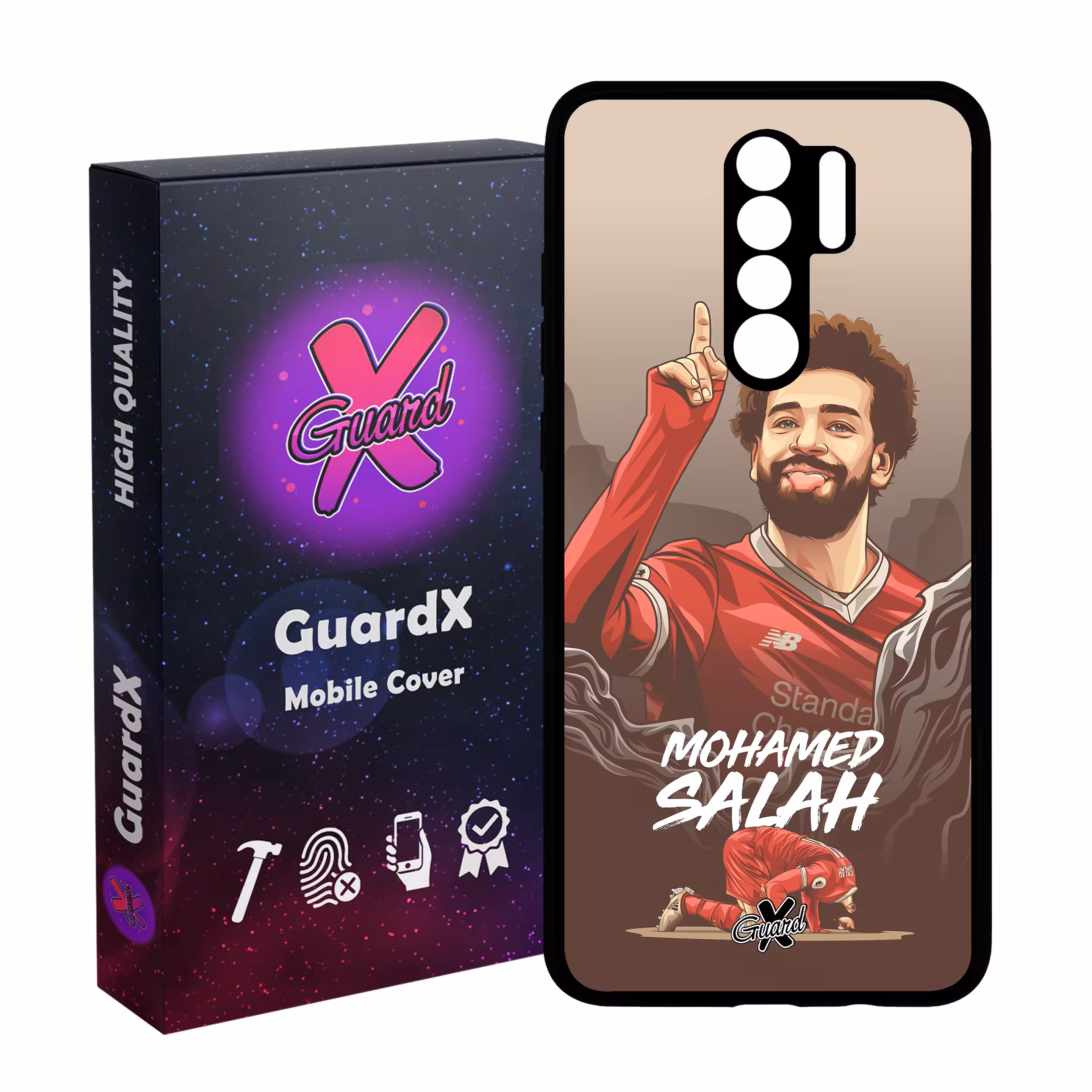کاور گارد ایکس طرح Salah مدل Glass10481 مناسب برای گوشی موبایل شیائومی Redmi 9/Redmi 9 Prime/Poco M2