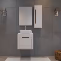 روشویی کابینتی  رزا   مدل D 400 سفید