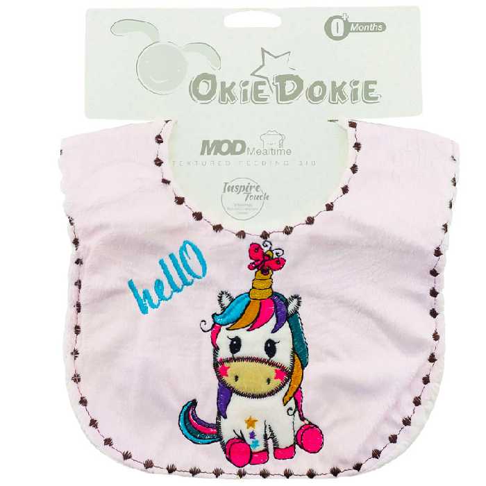 پیش بند مخمل اسب شاخدار و پروانه Okie Dokie