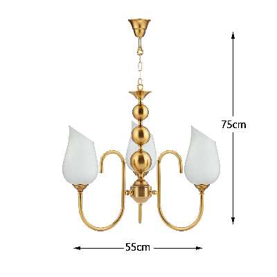 لوستر 3 شعله کارنتیس مدل فراز کد KT-02