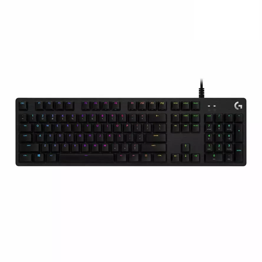 کیبورد باسیم گیمینگ مکانیکال لاجیتک مدل G512 GX BROWN Tactile