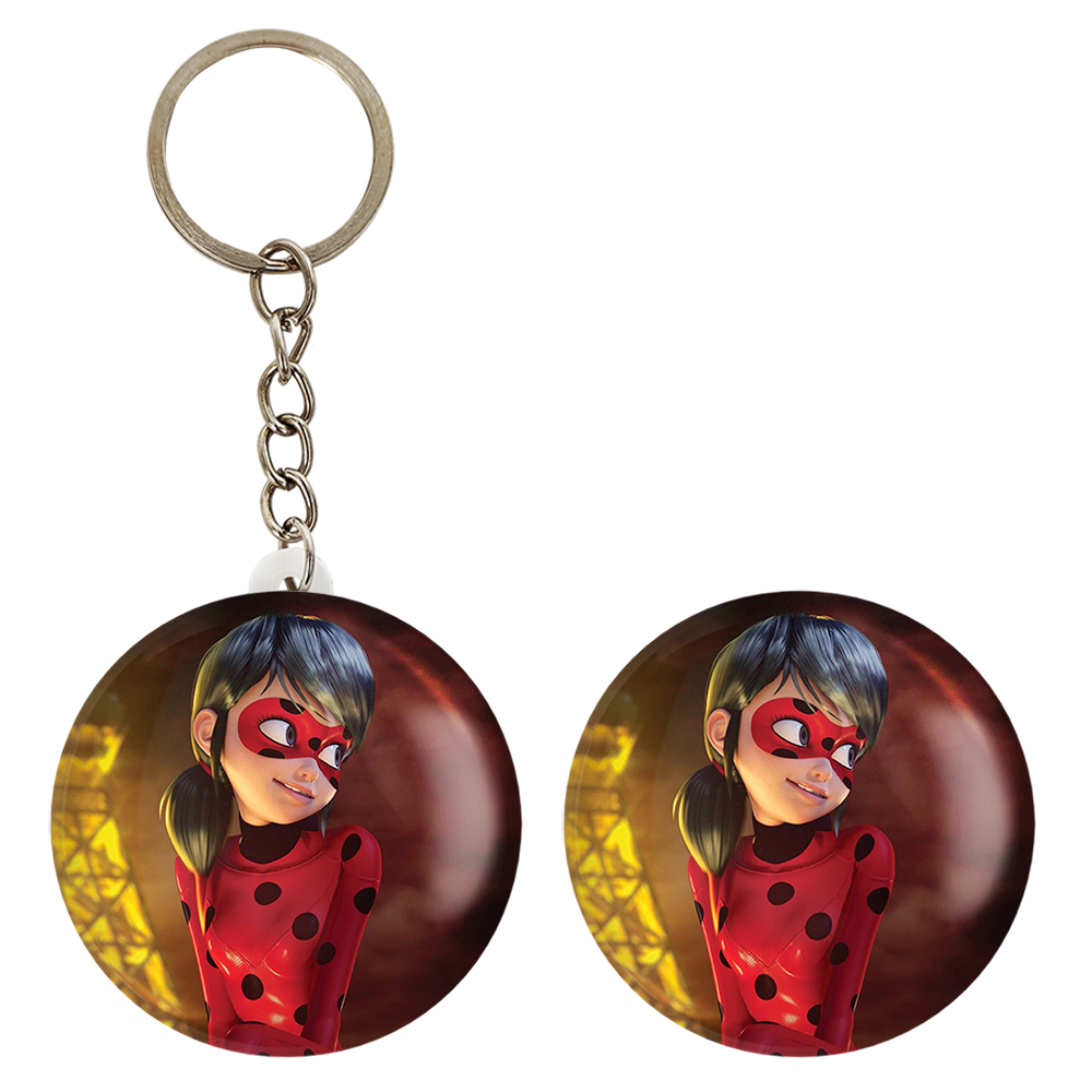 پیکسل خندالو مدل دختر کفشدوزکی کد 3084 به همراه جاکلیدی