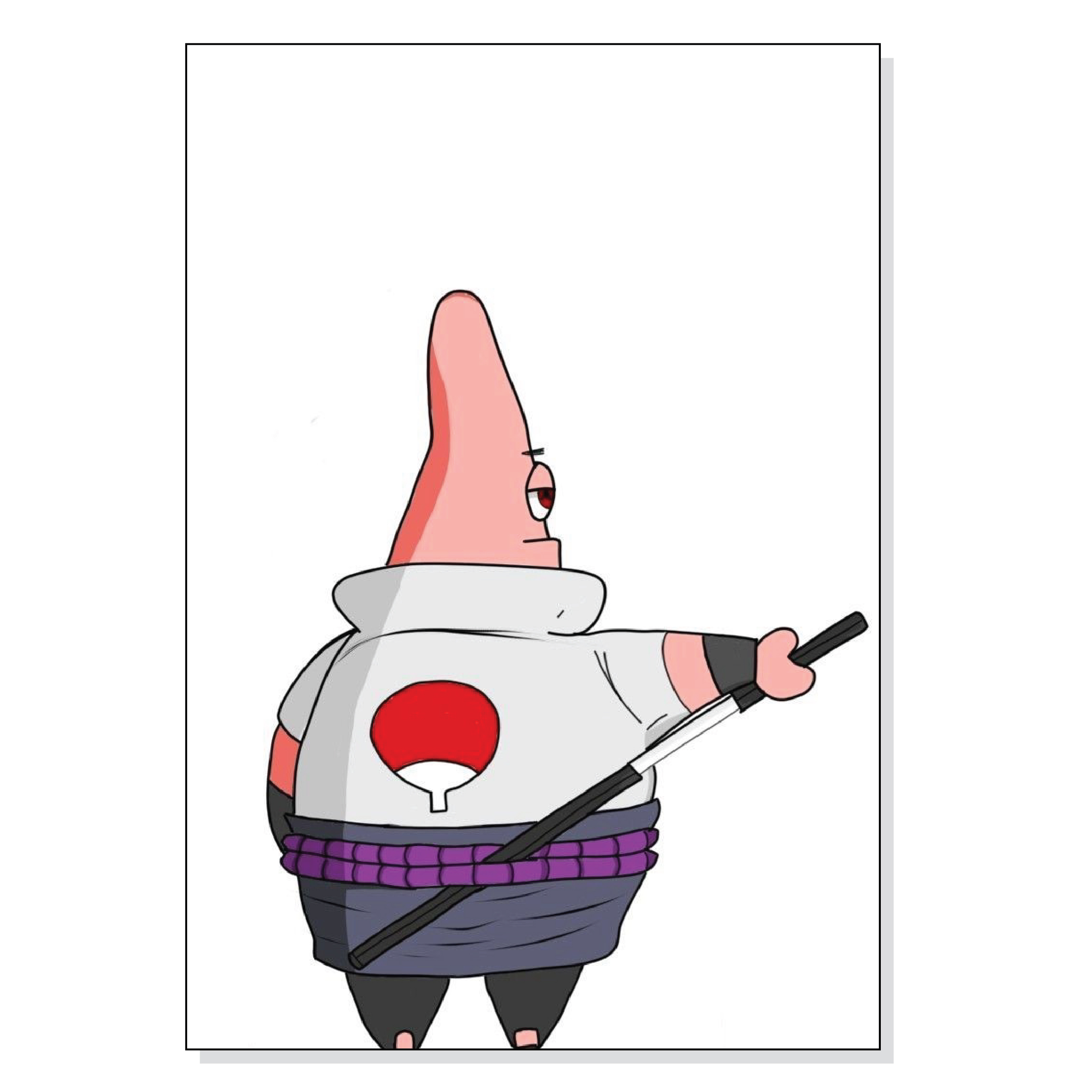 تابلو شاسی طرح ترکیبی انیمه ناروتو ساسکه و پاتریک مدل M0584