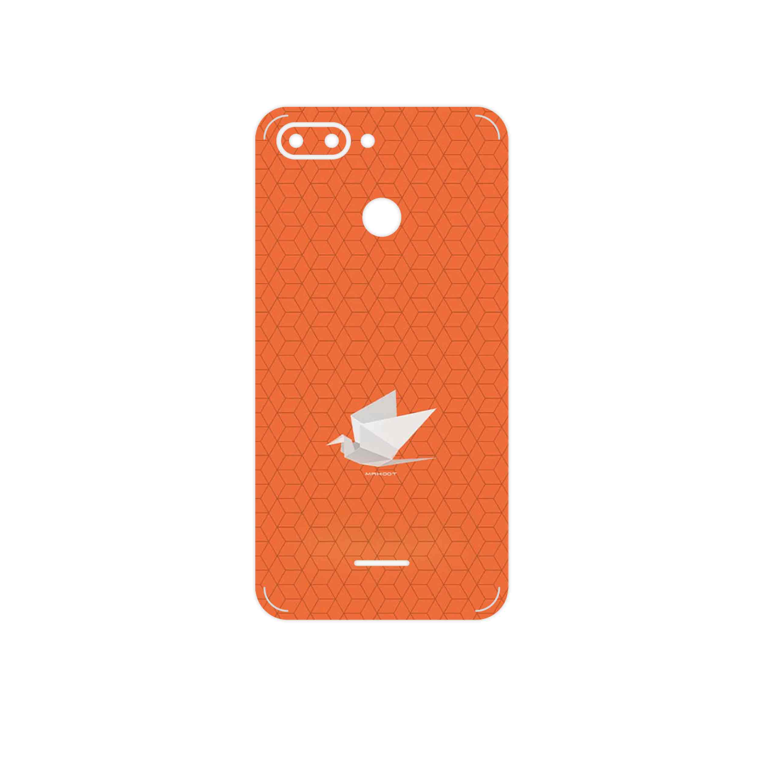 برچسب پوششی ماهوت مدل Minimalist origami bird مناسب برای گوشی موبایل شیائومی Redmi 6