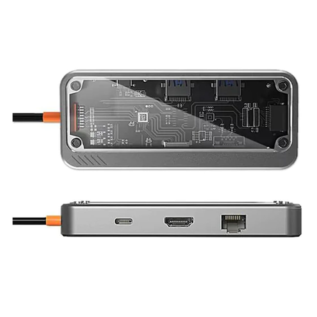 هاب تایپ سی 8 پورت شفاف کوتتسی 16016