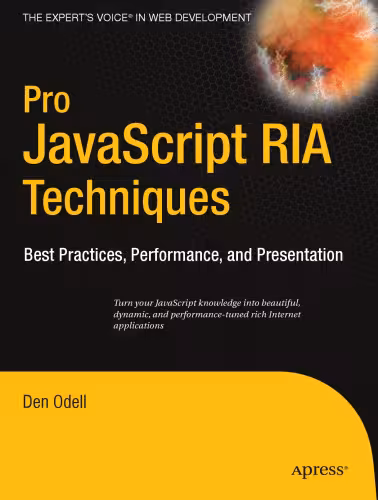 خرید و دانلود نسخه کامل کتاب Pro Javascript RIA Techniques Best Practices Performance And Presentation