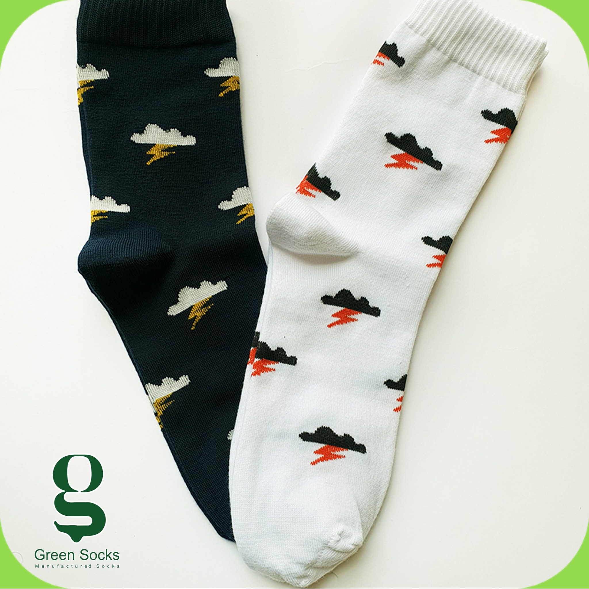 جوراب ساق دار طرح رعد و برق