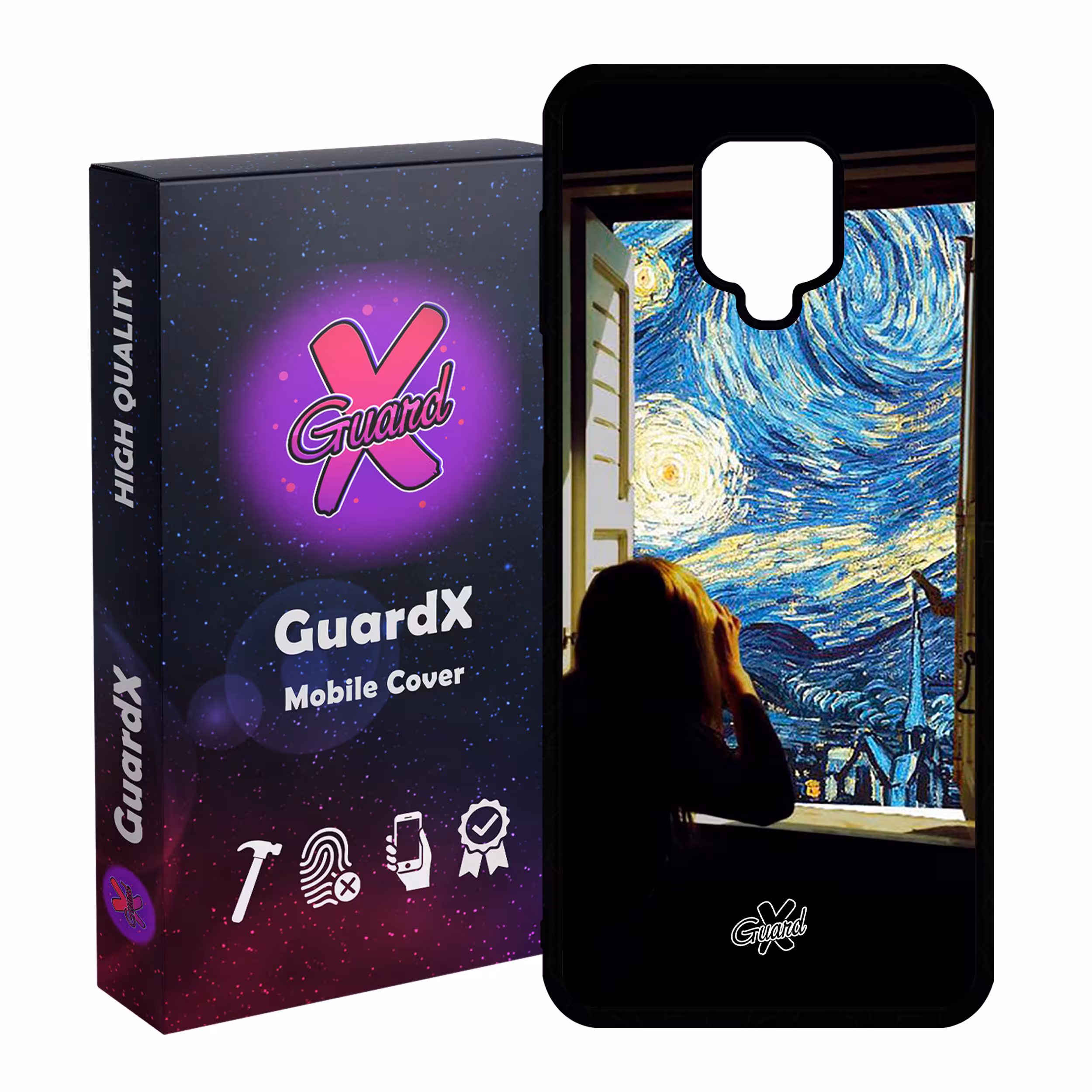 کاور گارد ایکس طرح Art مدل Glass10268 مناسب برای گوشی موبایل سامسونگ Redmi Note 9S / Note 9 Pro / Note 9 Pro Max