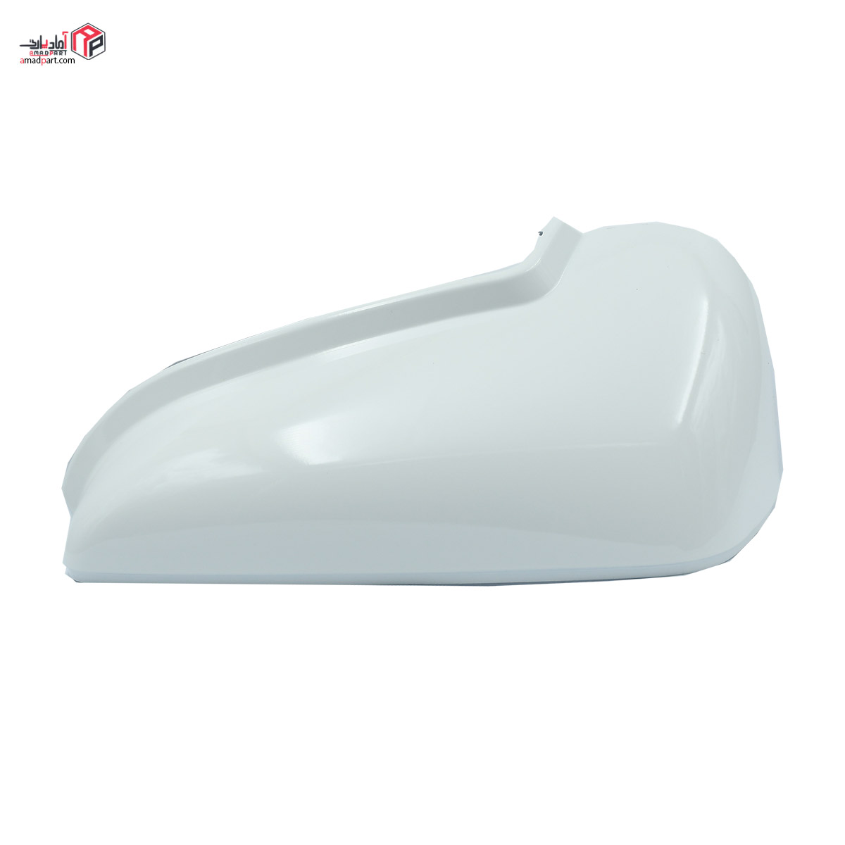 قاب رنگی (فلاپ) روکش آینه بغل پارس P9 (راهنما دار) چپ سفید 9020