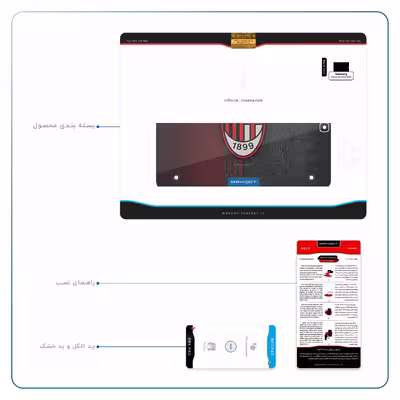 برچسب پوششی ماهوت مدل AC-Milan مناسب برای تبلت سامسونگ Galaxy Tab S2 9.7 2016 T813N