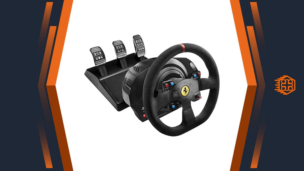 فرمان بازی Thrustmaster T300 Ferrari Integral Alcantara Edition مخصوص PS5